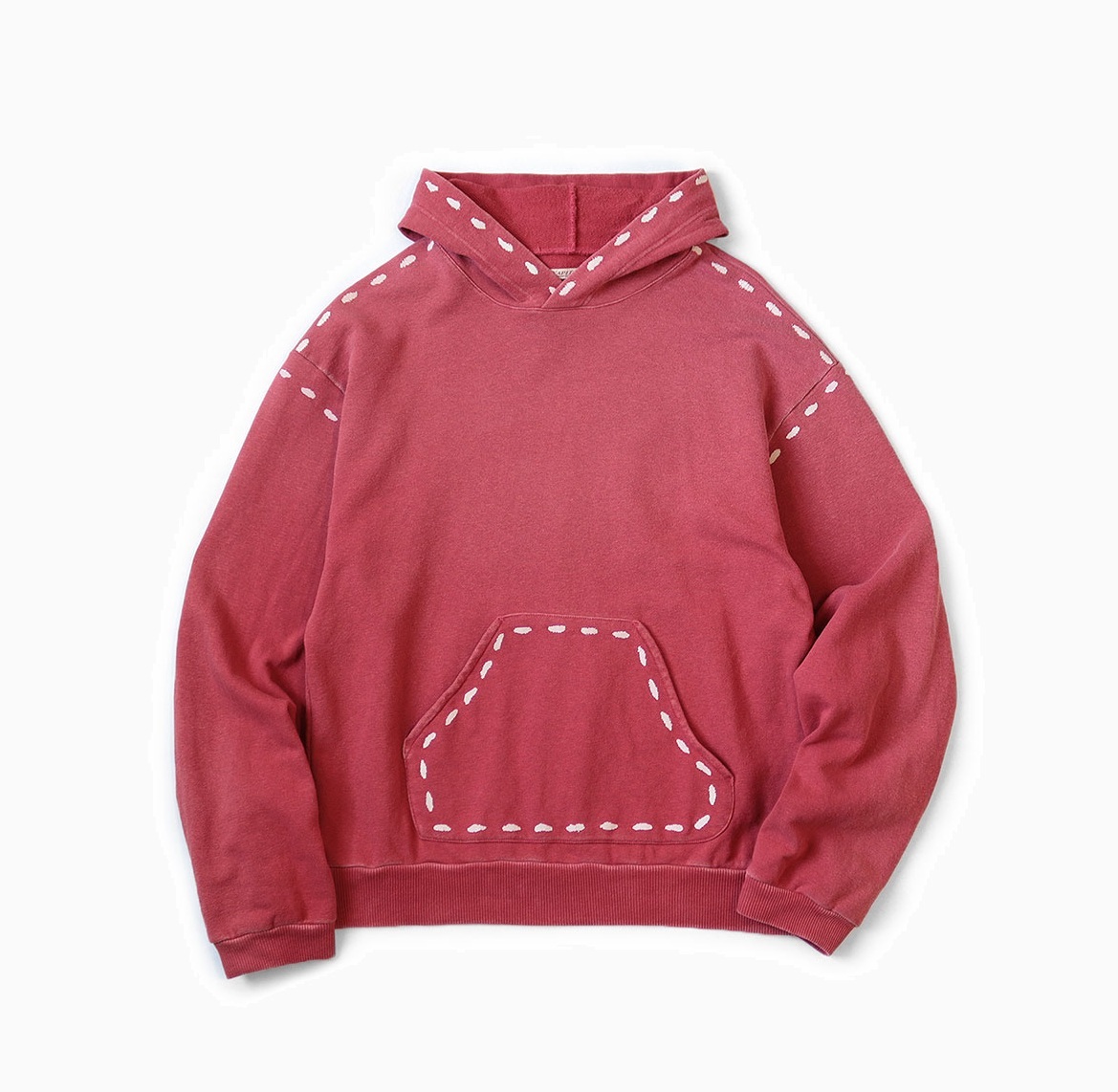 RE-STOCK: KAPITAL FLEECE MARIONETTE HOODED SWEATER (PROCESSED) - RED PRE ORDER ITEM (預訂中)
