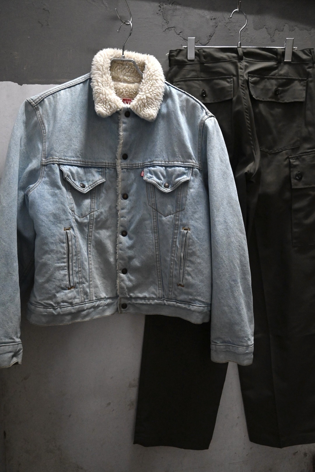 80s LEVIS Denim Sherpa Jacket Made in USA