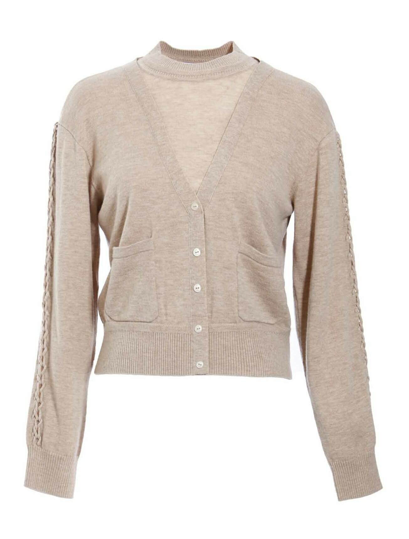 BD15219A1 時光之旅超細羊絨假兩件套頭毛衣