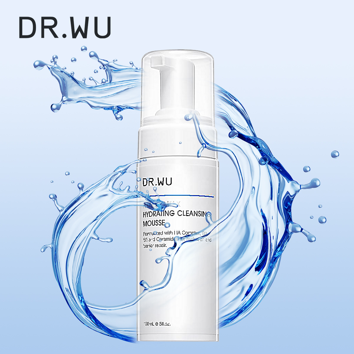 DR WU玻尿酸保濕潔顏慕斯150ML