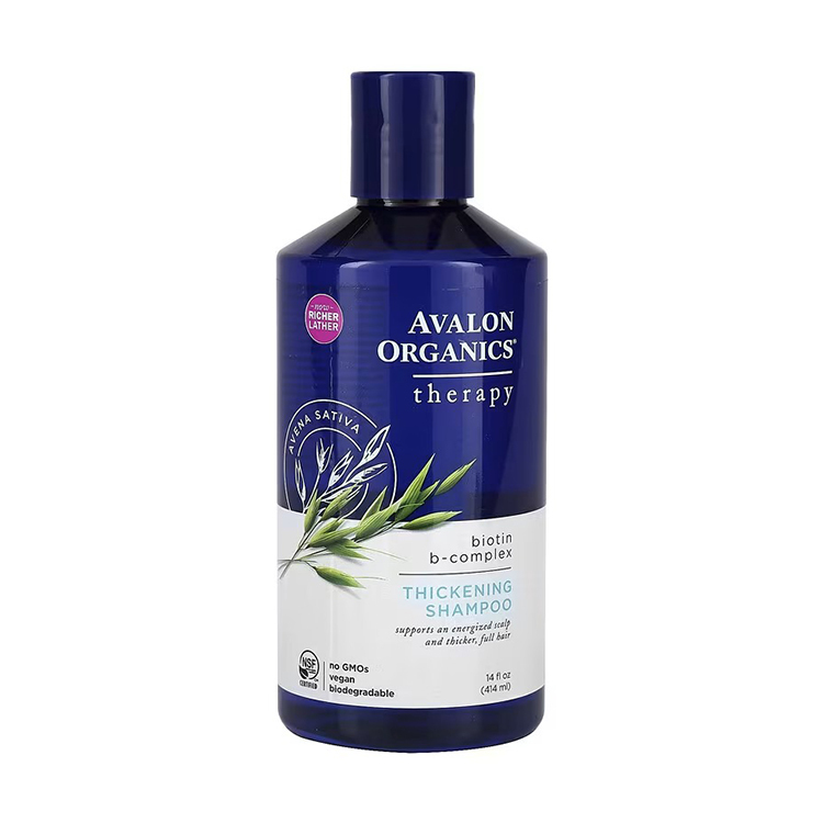 Avalon Organics, Thickening Shampoo, Biotin B-Complex, 14 fl oz (414 ml)