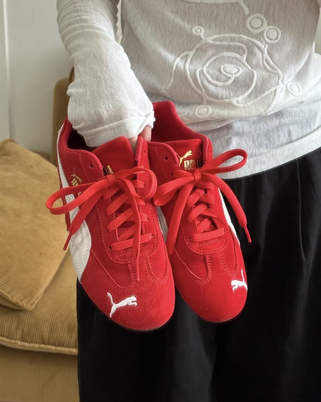 <現貨秒出>Puma Speedcat Ls High Risk Red 賽車鞋 Rosé朴彩英同款 麂皮 復古紅