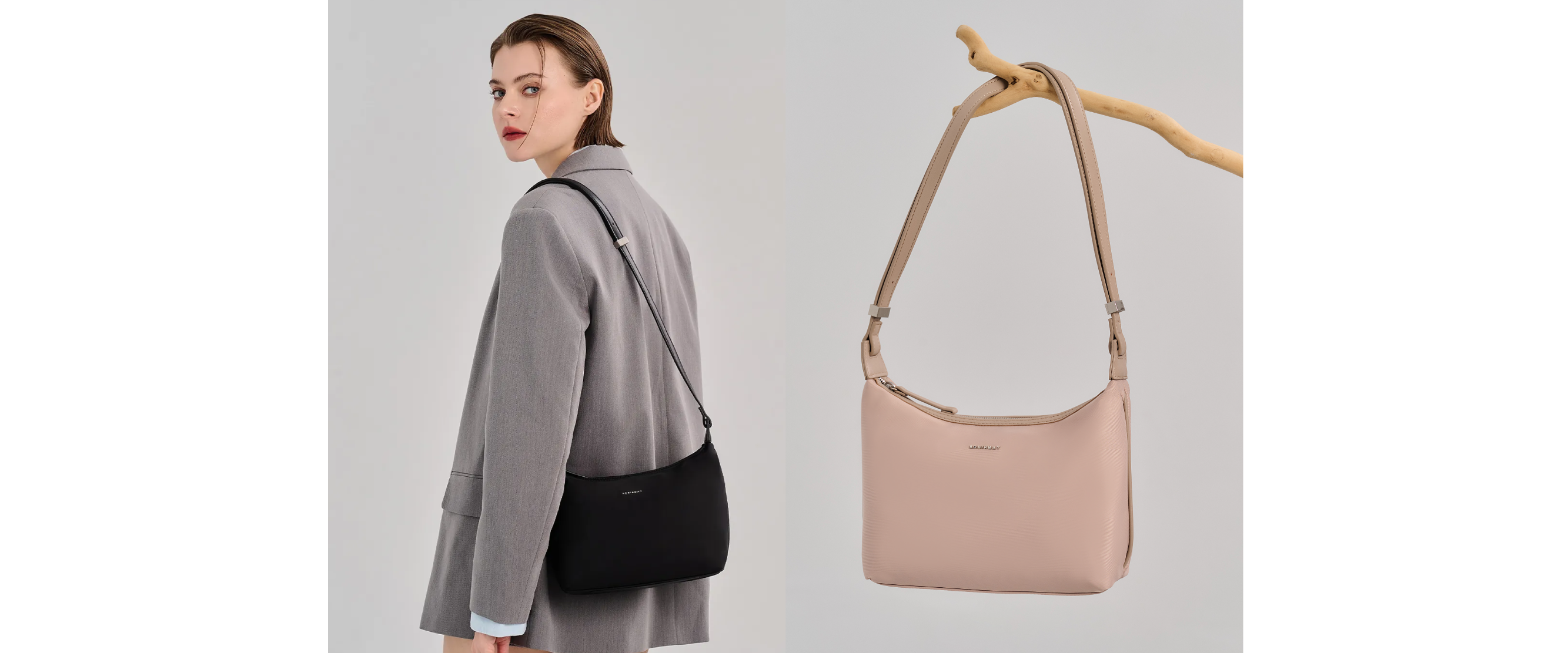 尼龍肩背包，輕盈實用！