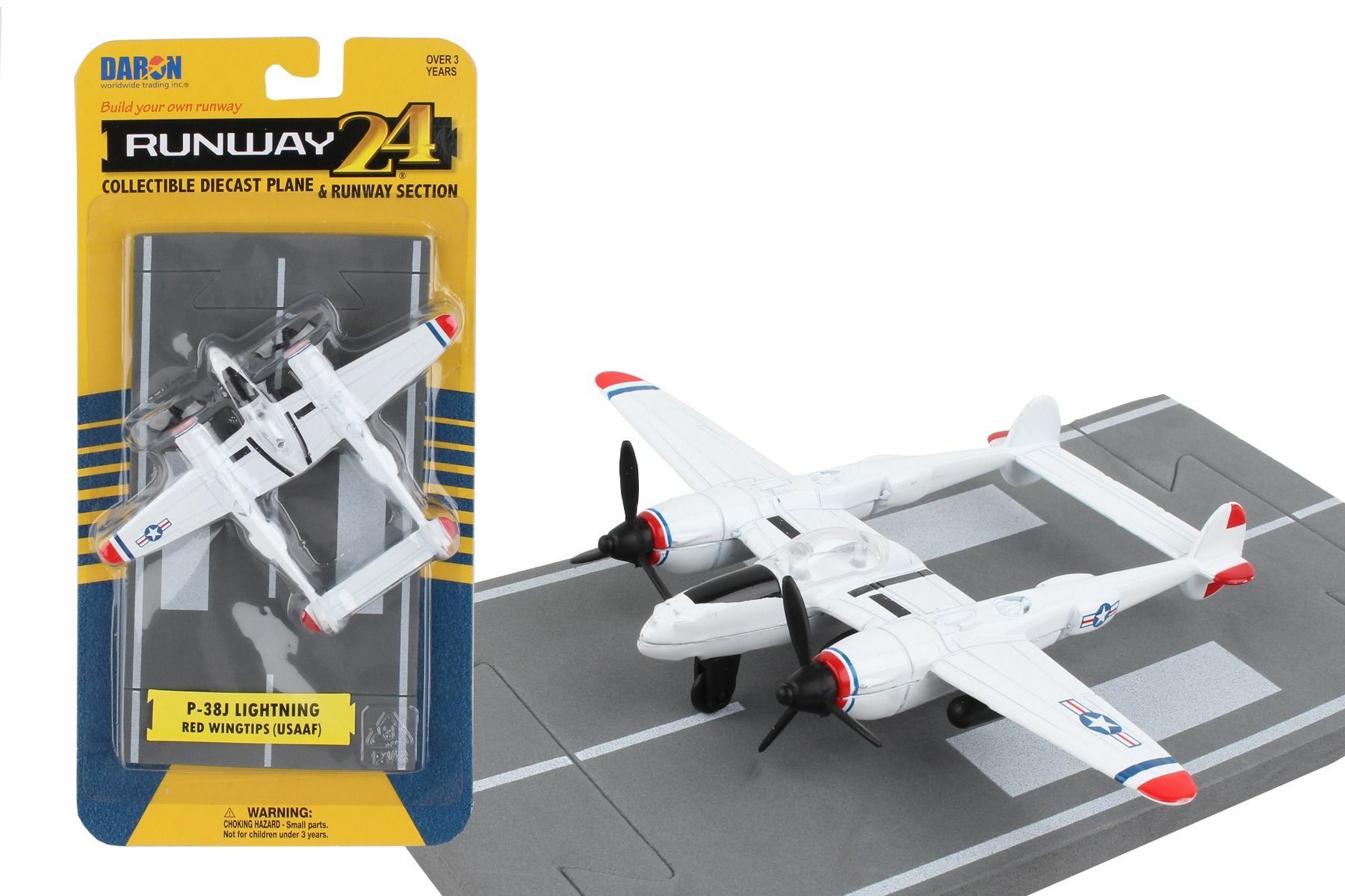 P-38閃電式戰鬥機 白紅