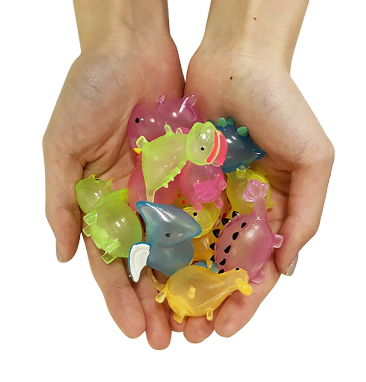 日本 Puni Puni 透明恐龍（6種顏色隨機混裝）