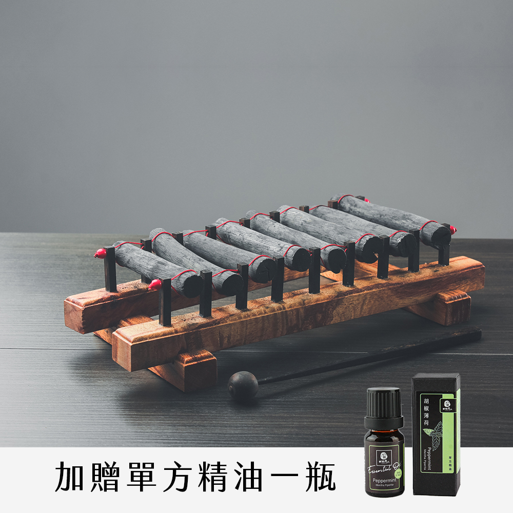 【氣運大提升！】備長炭琴加贈精油/苦楝樹和黑檀木完美結合/開運/招財/開店送禮/居家擺設佈局【不列入滿額贈計算、不適用購物金