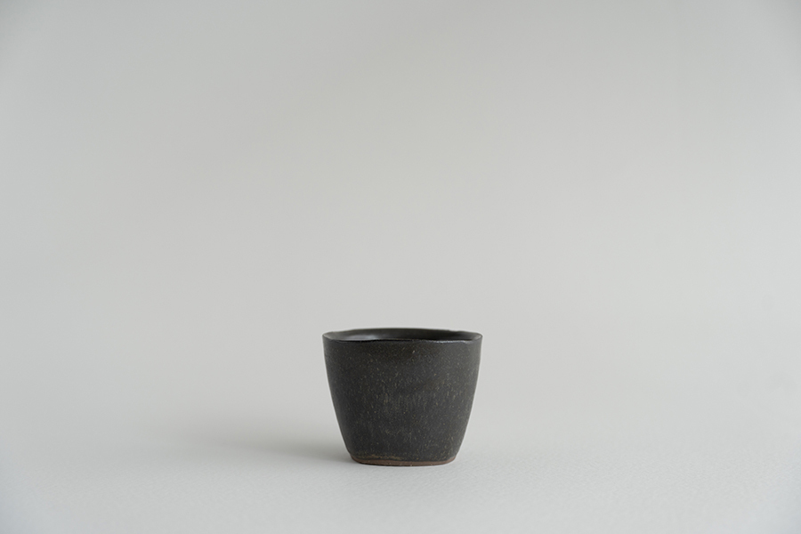 二川修 - 四角蕎麥豬口 / 茶