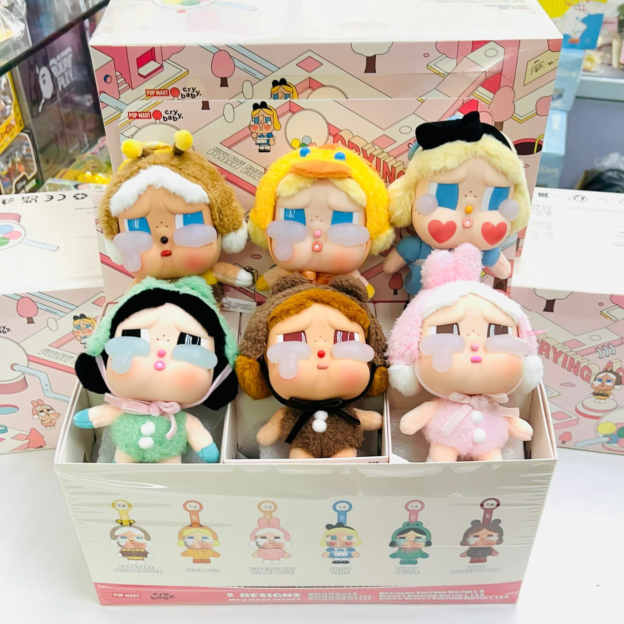 CRYBABY眼淚工廠系列-搪膠臉毛絨盲盒 (POP MART)