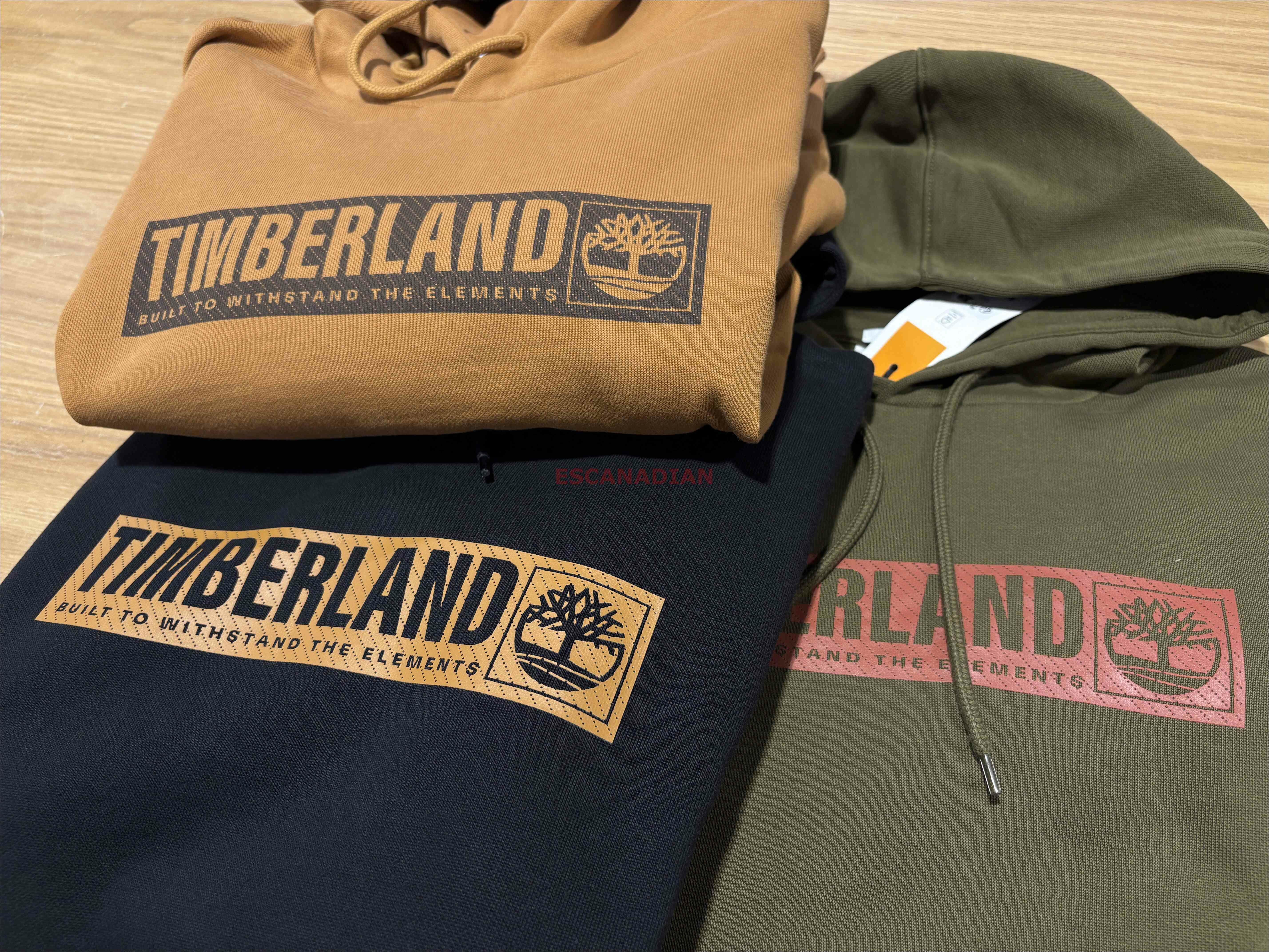 Timberland 大人 字樣標語 硬挺厚磅 刷毛 帽TEE