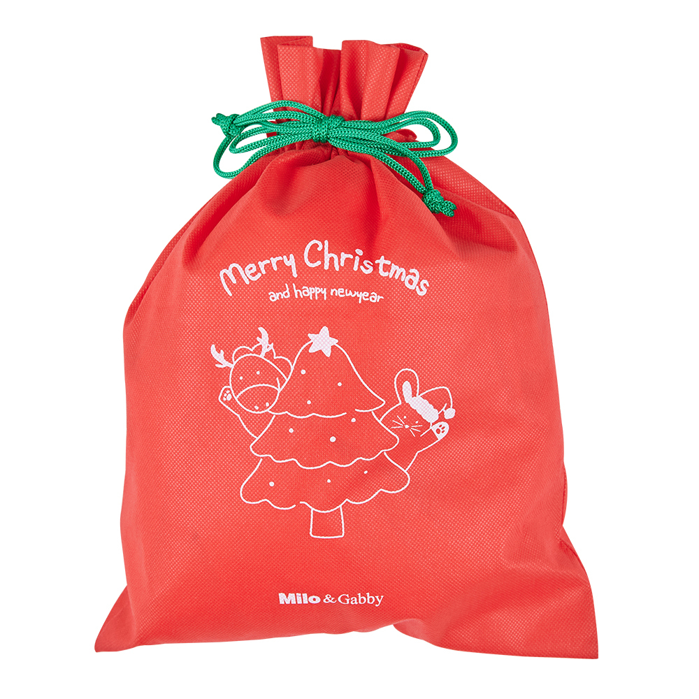 期間限定｜Milo&Gabby美國 動物好朋友超細纖維防蟎大枕心+枕套組 ｜限定版Lola聖誕樹