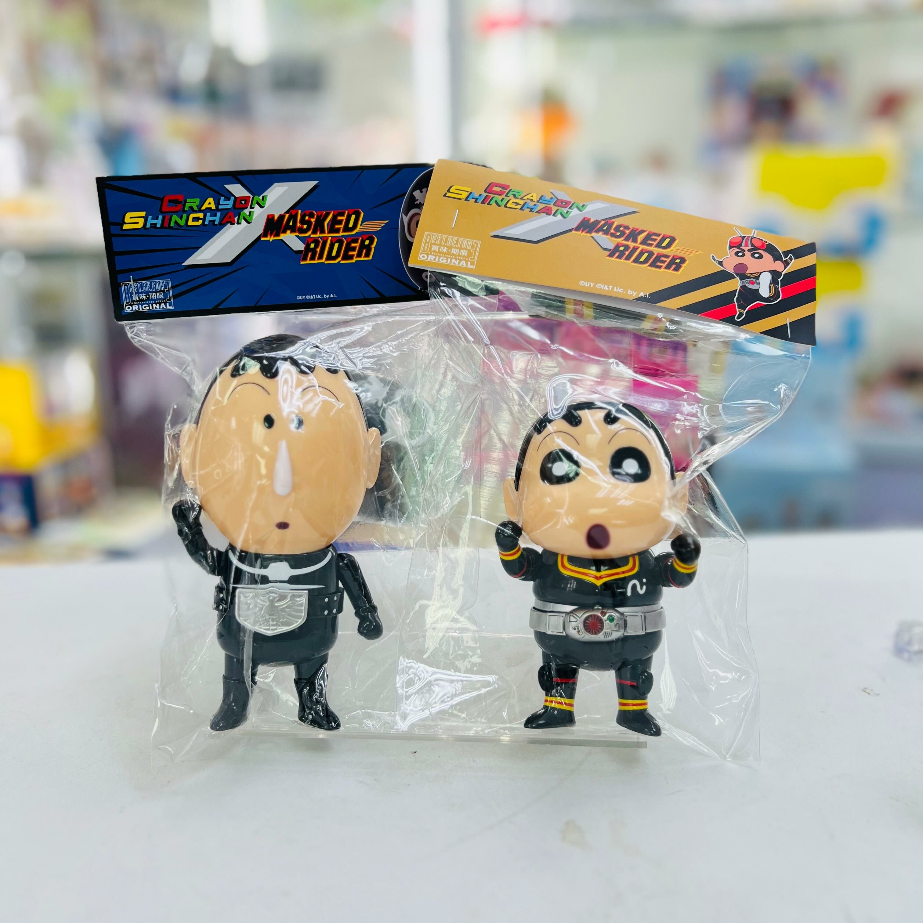 Crayon Shinchan x Kamen Rider BLACK / Bochan x Shocker  SOFT VINYL FIGURE by Best.be.fore