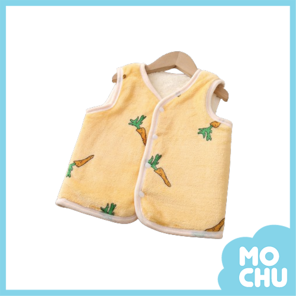 黃色蘿蔔加絨保暖背心