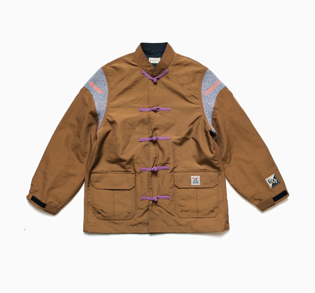 KAPITAL 60/40 CROSS KUNG FU MAU PA JACKET - BROWN PRE ORDER ITEM (預訂中)