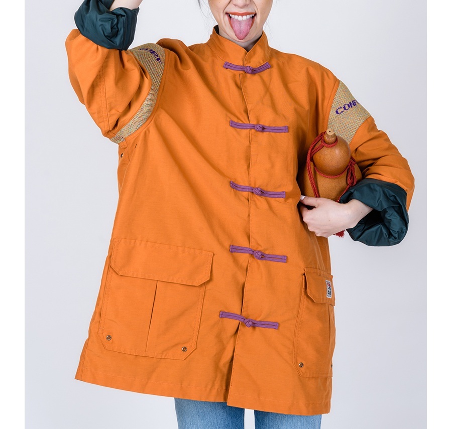 KAPITAL 60/40 CROSS KUNG FU MAU PA JACKET - ORANGE PRE ORDER ITEM (預訂中)