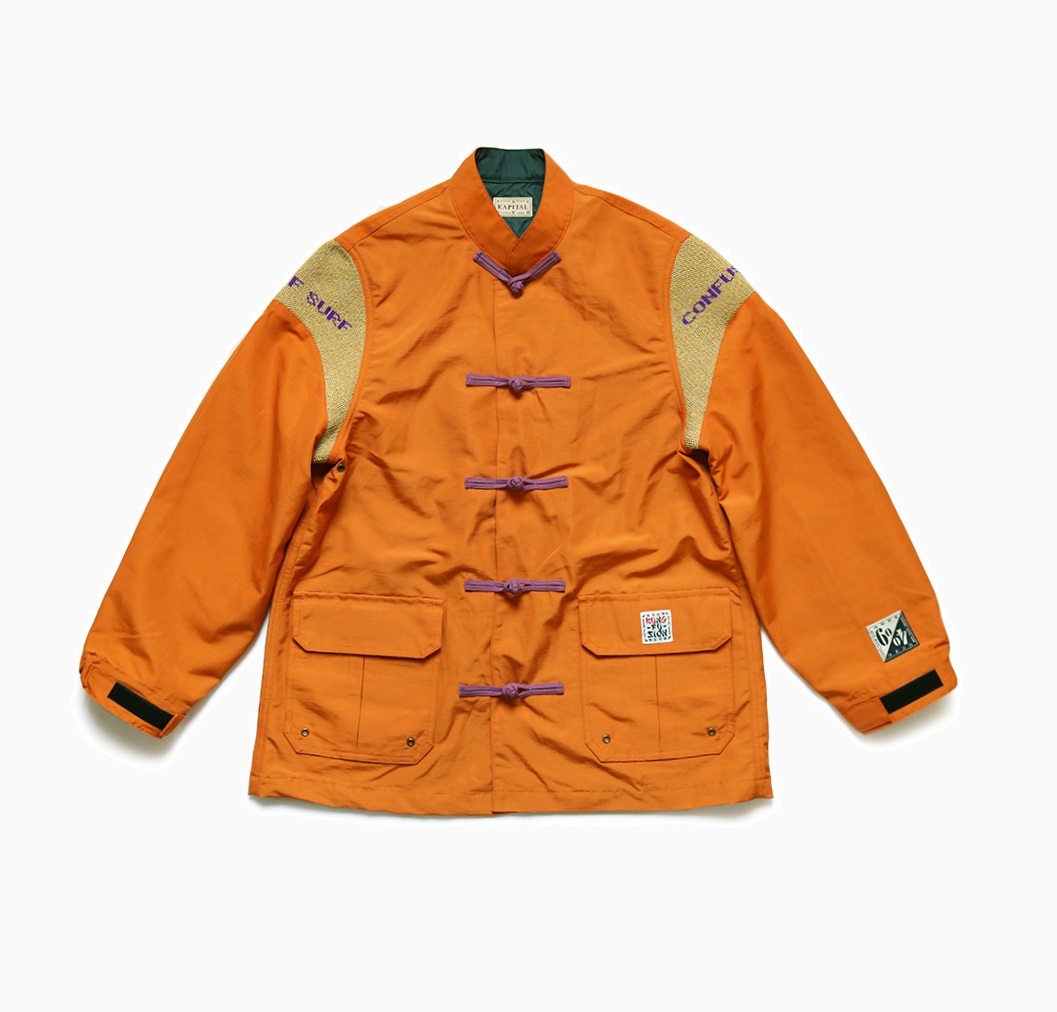 KAPITAL 60/40 CROSS KUNG FU MAU PA JACKET - ORANGE PRE ORDER ITEM (預訂中)