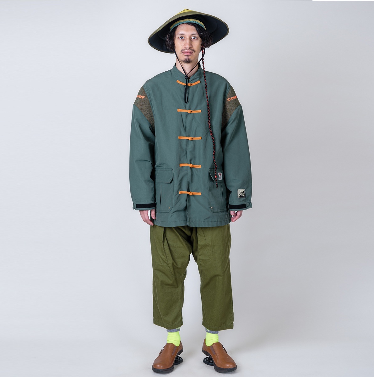 KAPITAL 60/40 CROSS KUNG FU MAU PA JACKET - GREEN PRE ORDER ITEM (預訂中)