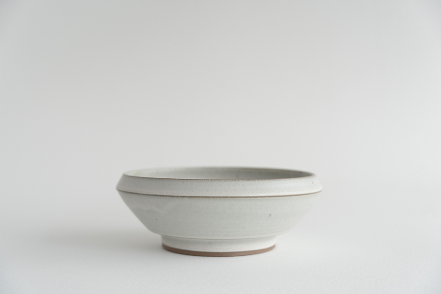 二川修 - 7寸盤珠缽 / 白