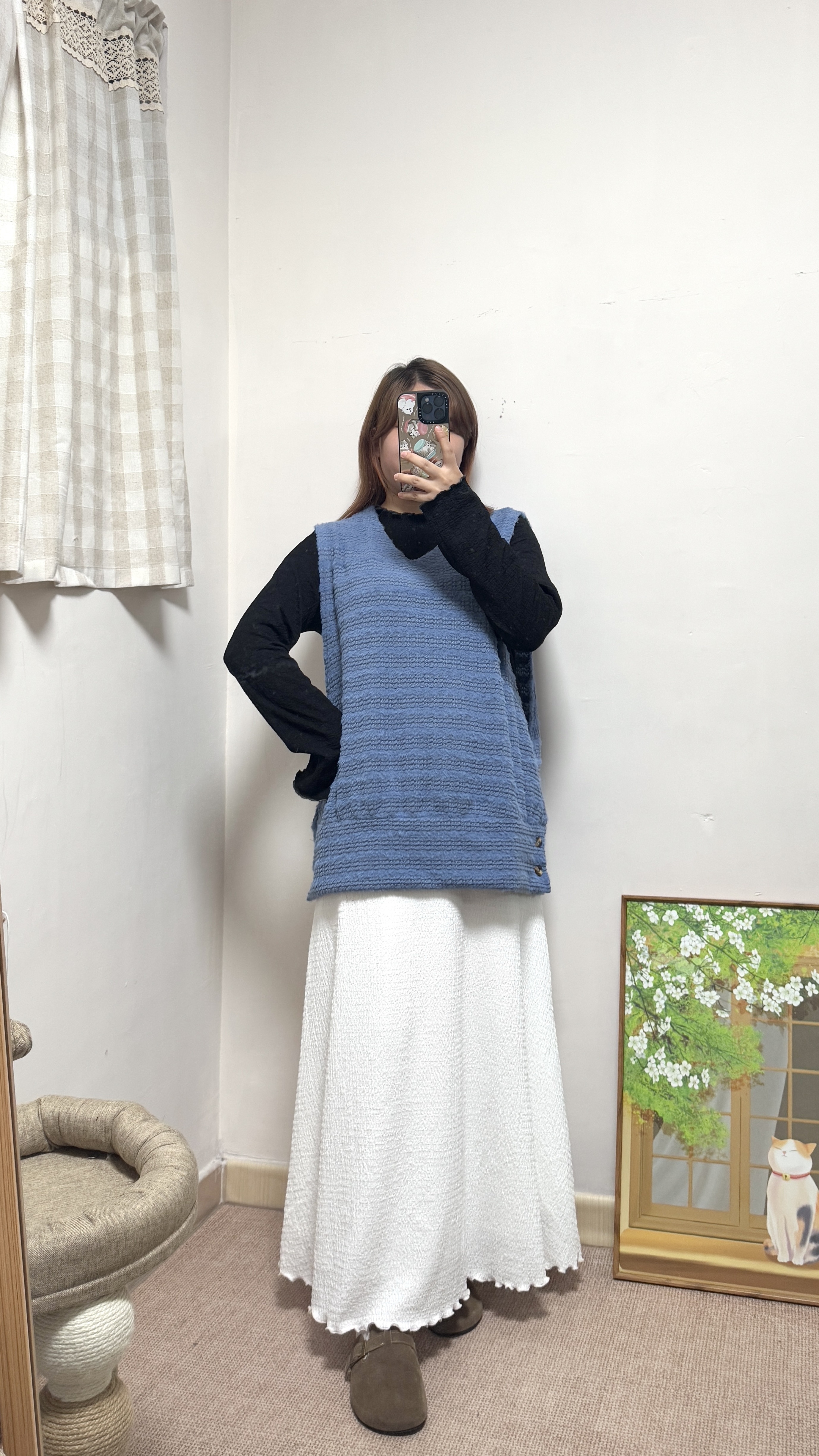 超軟熟(˶‾᷄ ⁻̫ ‾᷅˵)毛毛側鈕背心