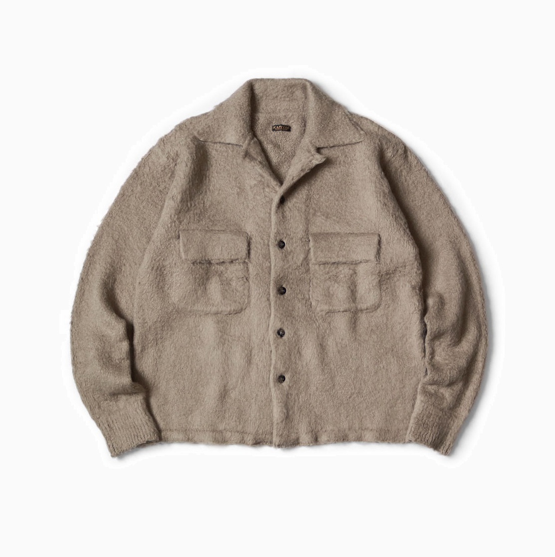 KAPITAL 7G SHAGGY KNIT BOARD SHIRT - BEIGE PRE ORDER ITEM (預訂中)