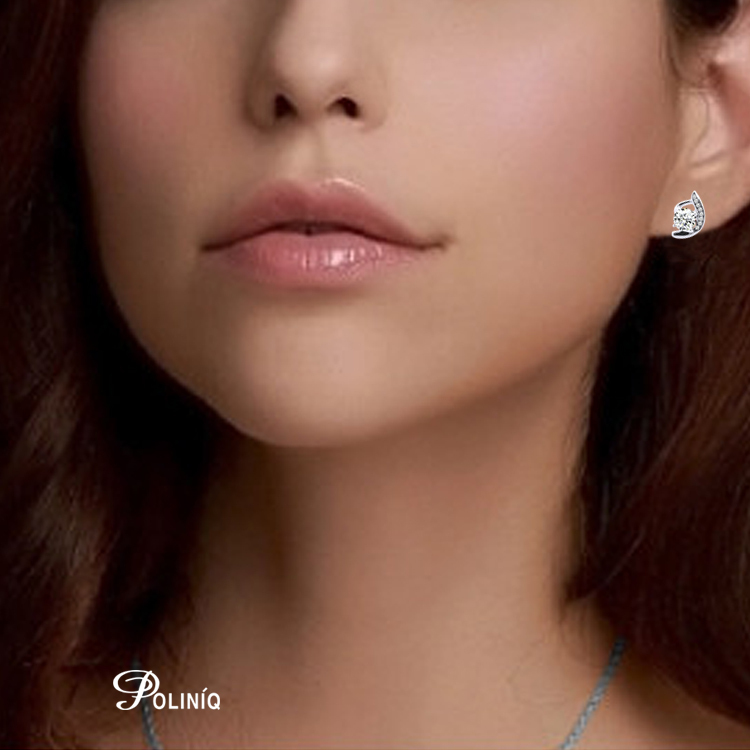 925純銀「閃亮」晶鑽耳環-SDE0035