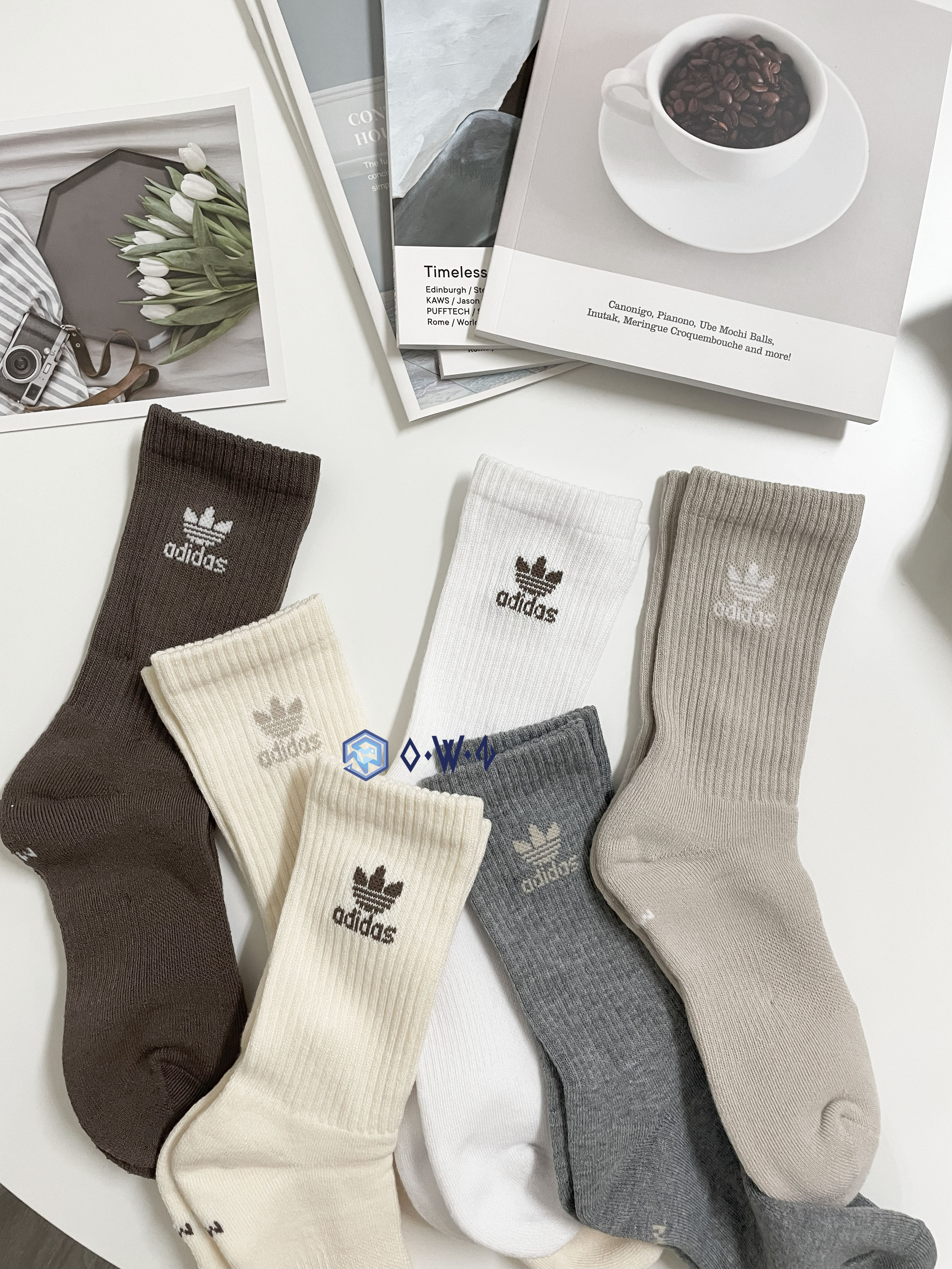 【OWN】Adidas Originals 厚長襪 中長襪 歐美 國外限定 限量款 秋冬 不分男女 六雙一組 有單售