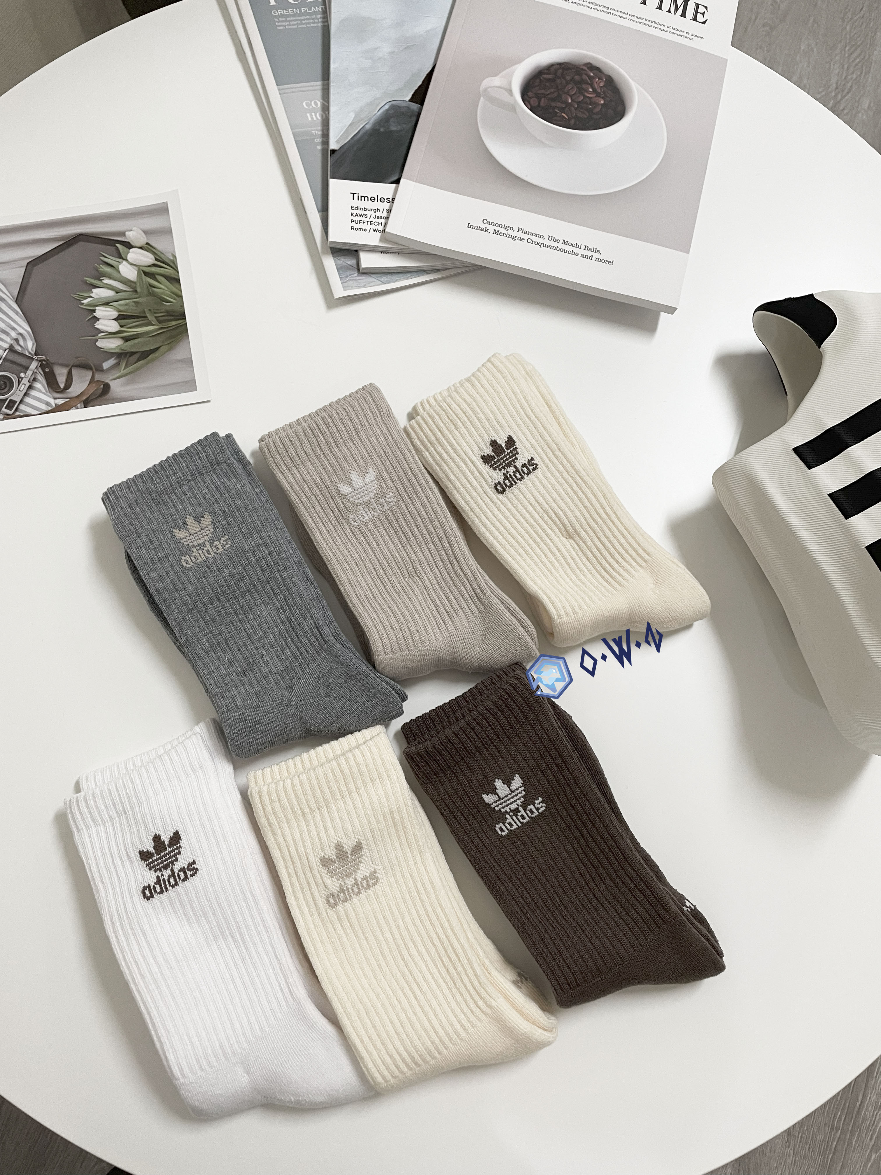 【OWN】Adidas Originals 厚長襪 中長襪 歐美 國外限定 限量款 秋冬 不分男女 六雙一組 有單售