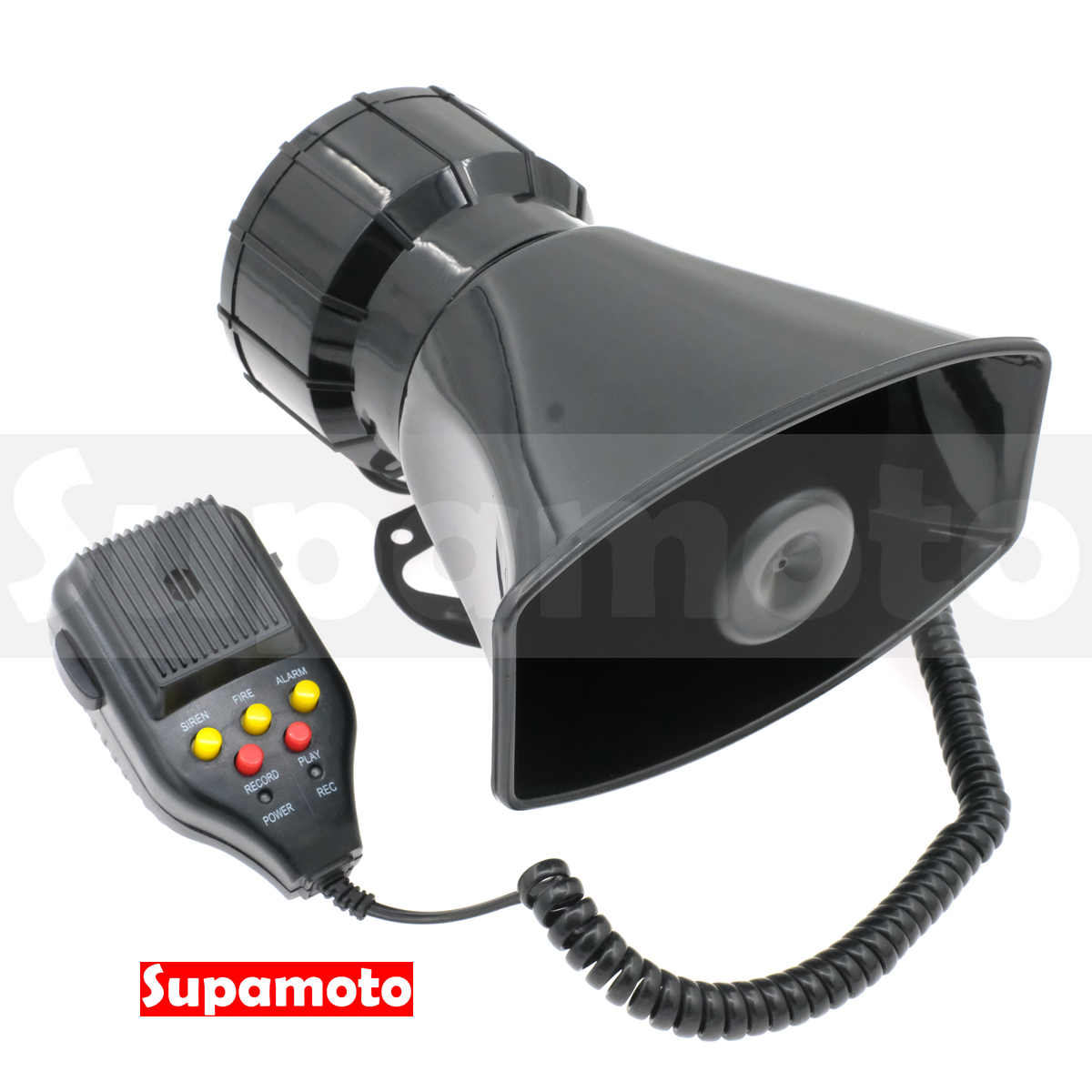 -Supamoto- 大聲公喇叭—錄音版 (喊話/擴音器/3音效/警車/救護車/警笛/救難汽笛)