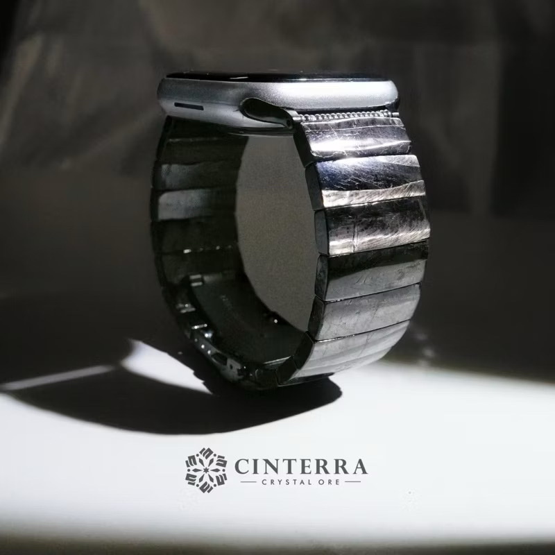 【可調式按壓扣】霸氣金運石 Apple Watch ｜水晶錶帶｜招財