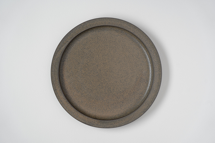 二川修 - 9.5寸皿 / 茶