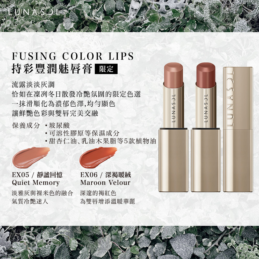 Kanebo 佳麗寶LUNASOL持彩豐潤魅唇膏4.1g (2色任選)|TFM東方美集團