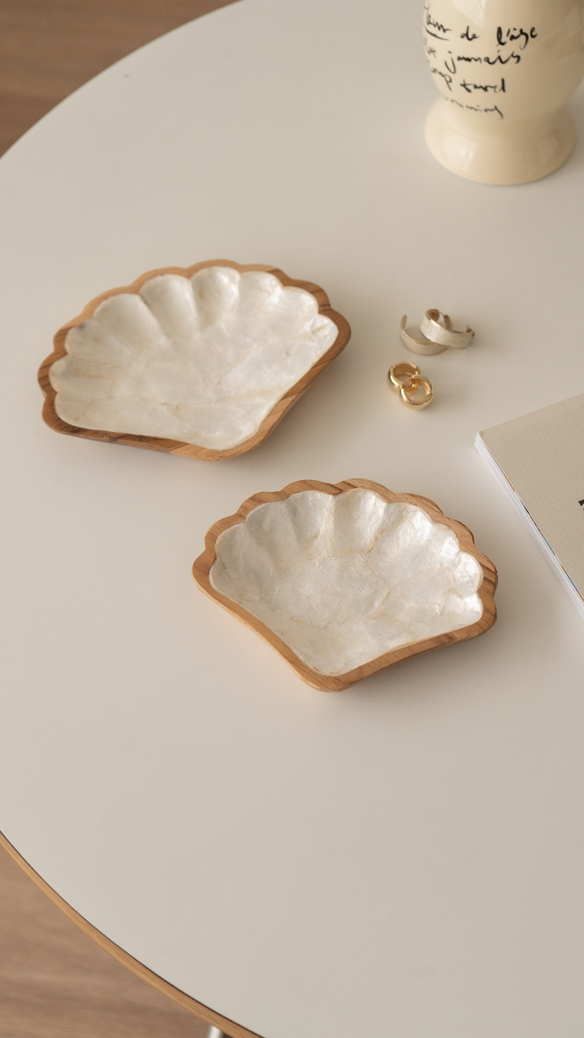 峇里島獨家進口-貝殼形狀收納盤