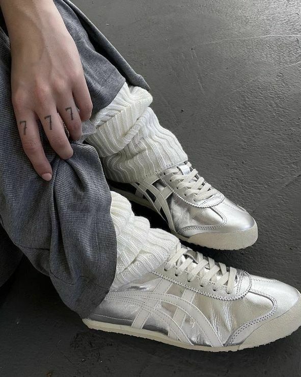 Onitsuka Tiger Mexico 66 鬼塚虎 Y2K 千禧年  德訓鞋 銀色 奶油底