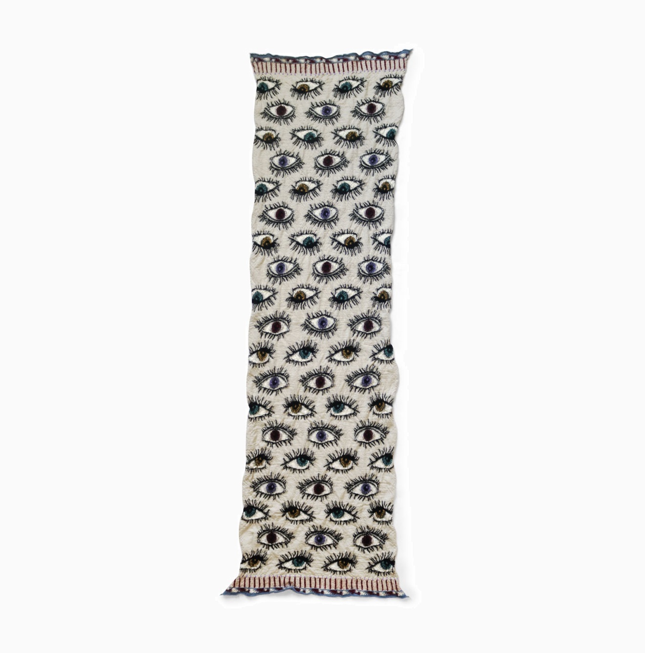 KAPITAL 2024 A/W FELTED WOOL SPEAKEASY SCARF - IVORY PRE ORDER ITEM (預訂中)