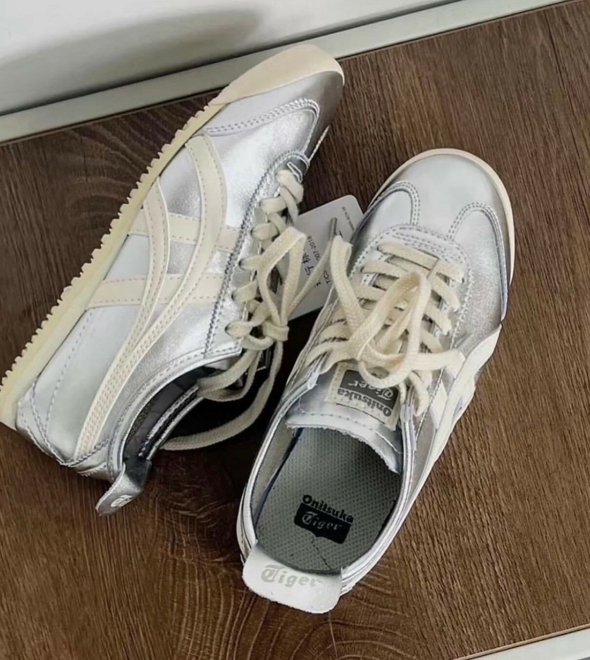 Onitsuka Tiger Mexico 66 鬼塚虎 Y2K 千禧年  德訓鞋 銀色 奶油底
