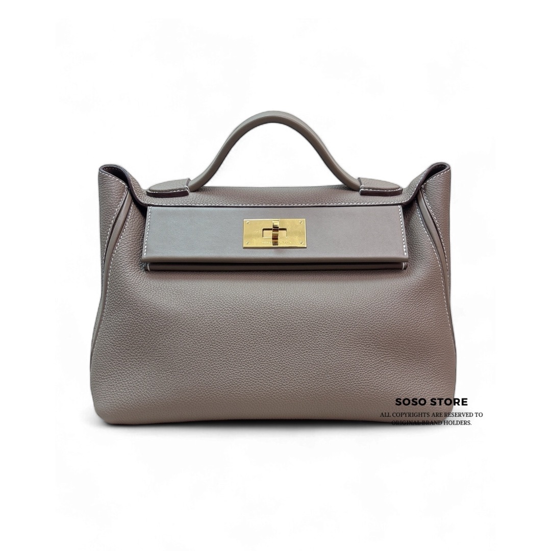Hermes  24/24 29 Bag - Etoupe / Ghw
