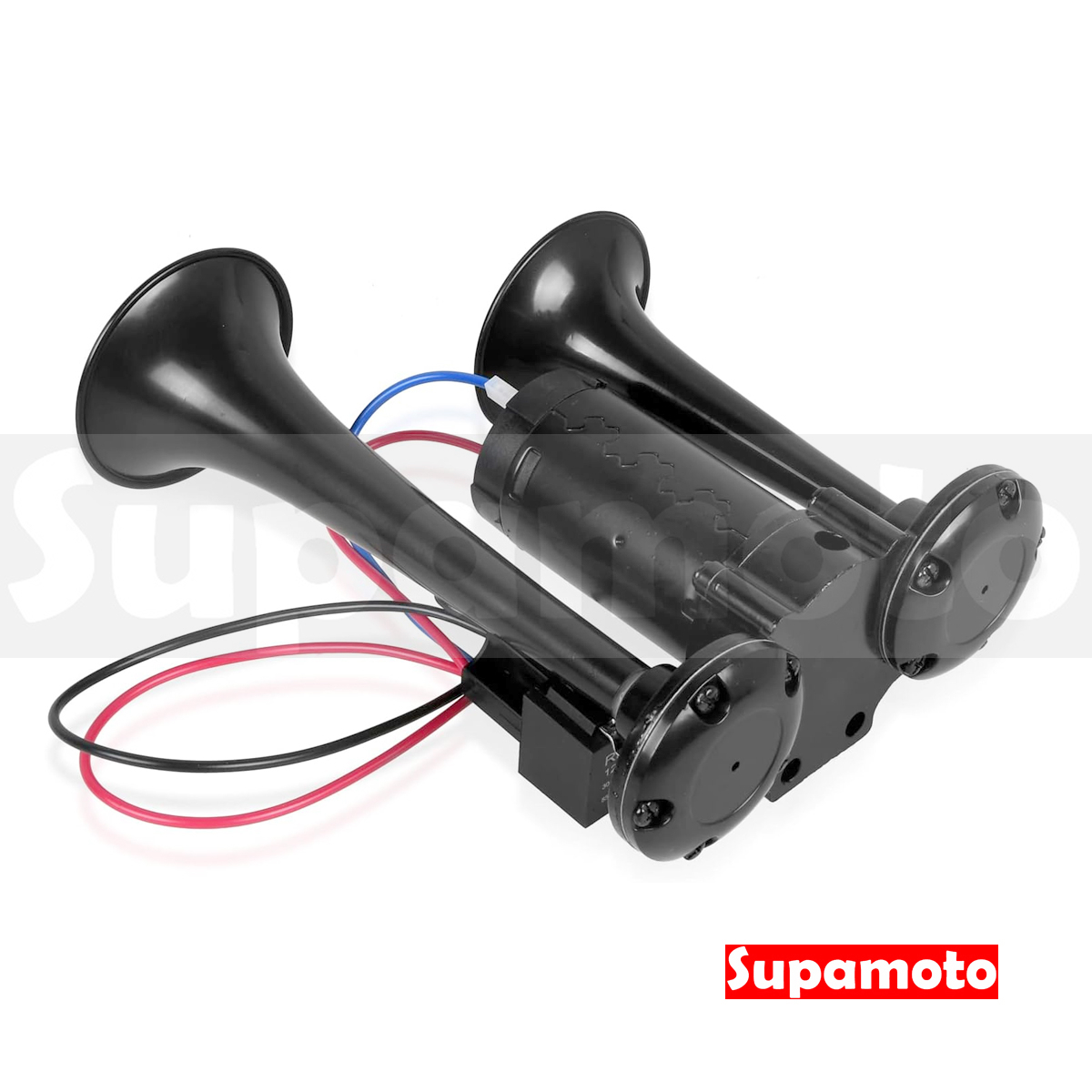 -Supamoto- 汽笛喇叭—雙管整合 (回音/12V/24V/AIR空氣喇叭/貨車/卡車/氣動/汽車/機車)