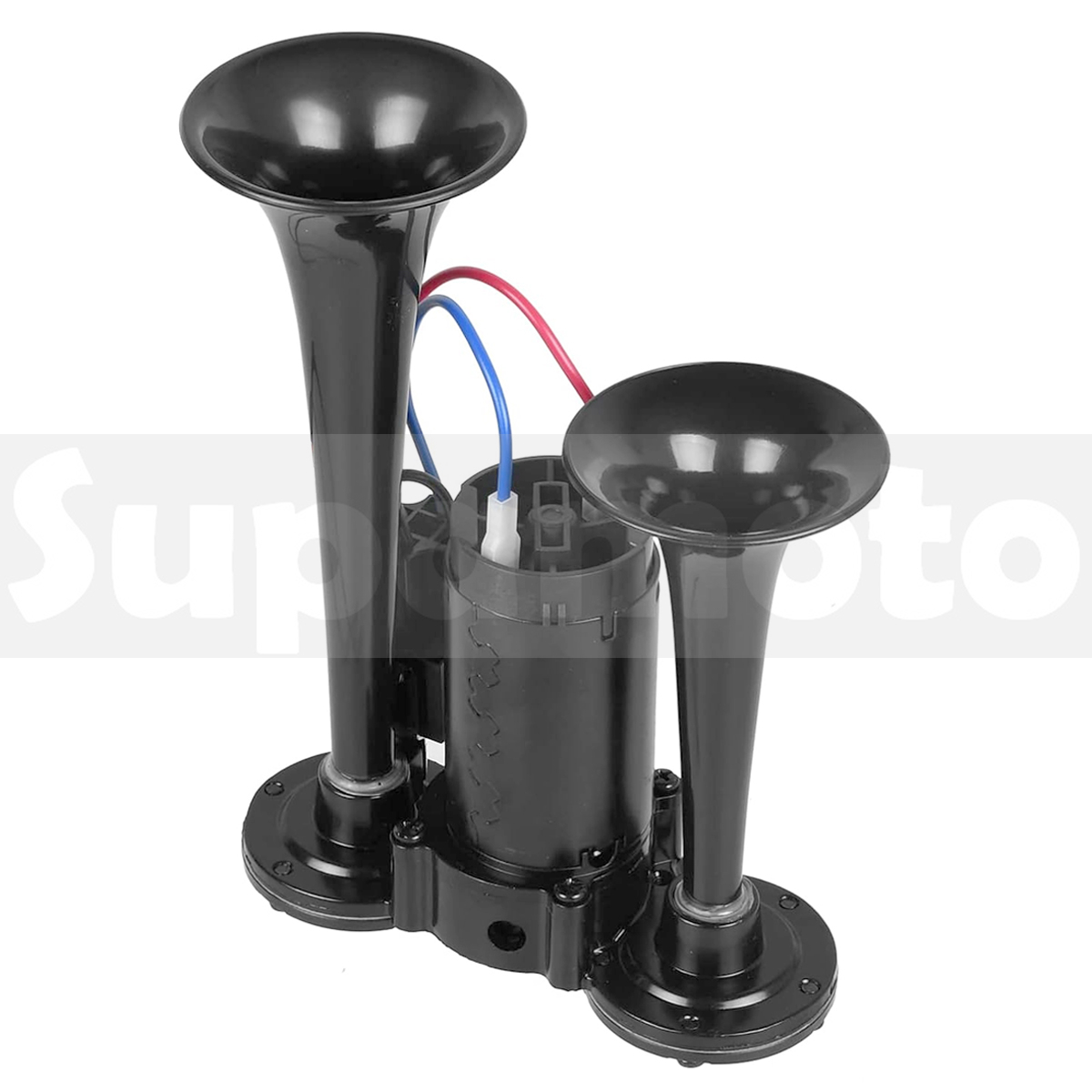 -Supamoto- 汽笛喇叭—雙管整合 (回音/12V/24V/AIR空氣喇叭/貨車/卡車/氣動/汽車/機車)