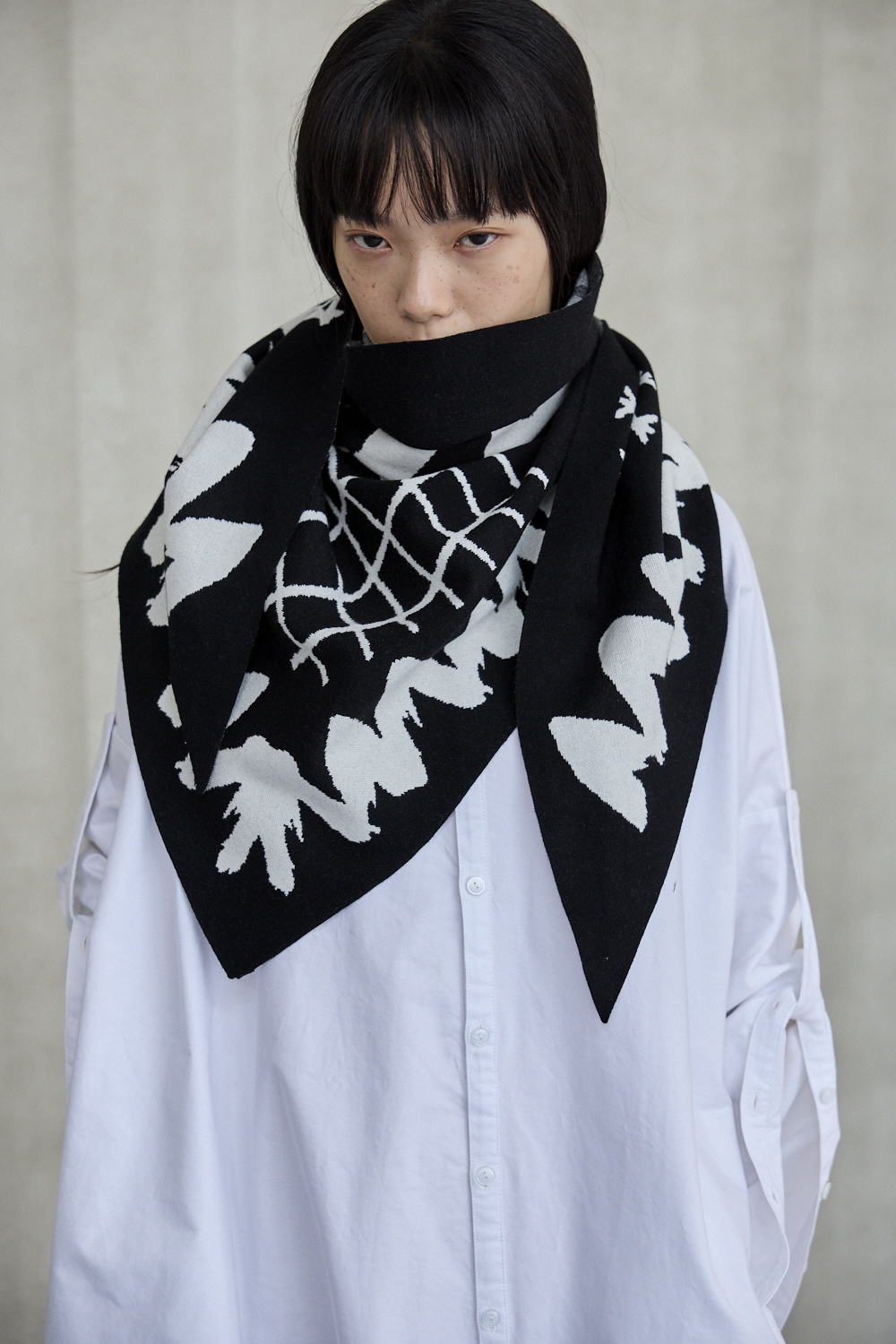 圖樣三角形圍巾