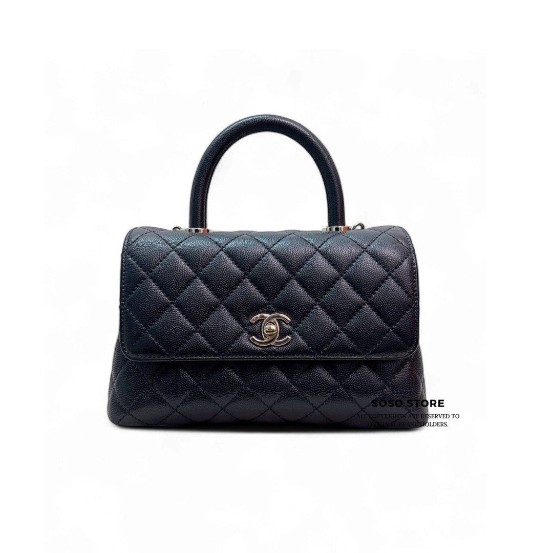 Chanel Coco Handle Bag - Black / Ghw
