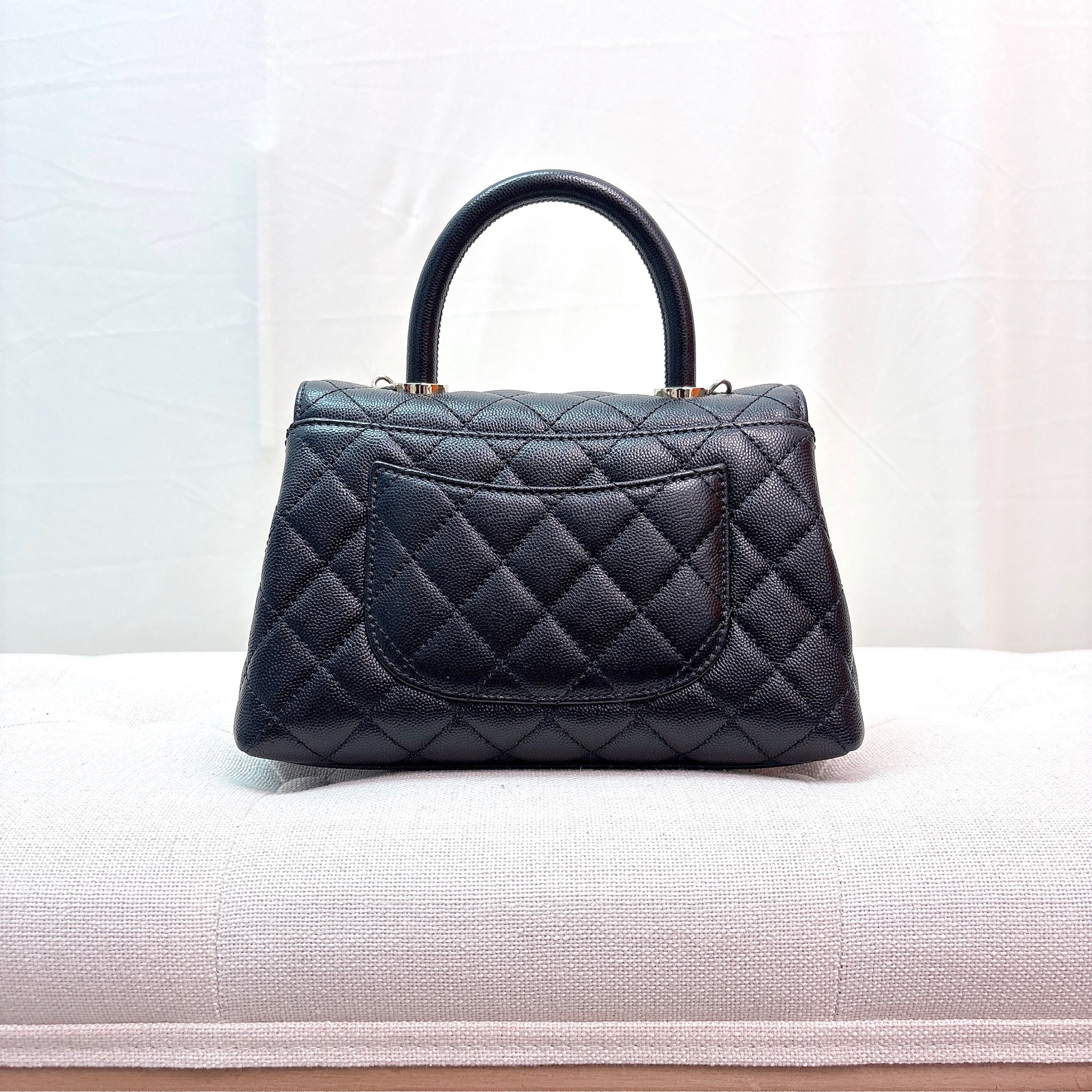 Chanel Coco Handle Bag - Black / Ghw