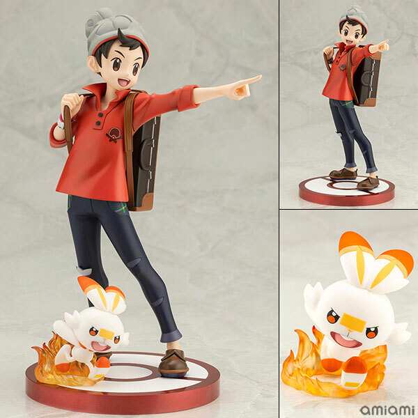 jun Kotobukiya ARTFX J ARTFX J "Pokemon" Series Victor with Scorbunny 1/8 Complete Figure Pre-order