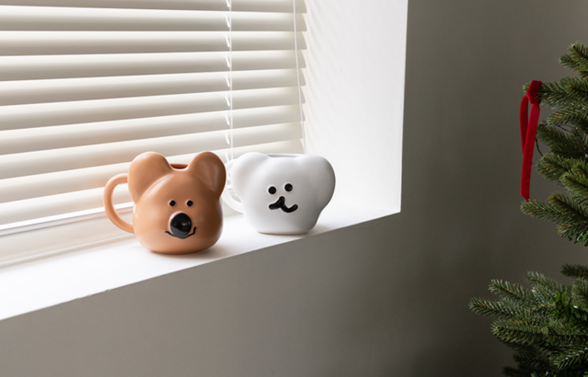 韓國連線🇰🇷 Dinotaeng 大臉造型馬克杯 Quokka Bobo 陶瓷 杯子 馬克杯/預購