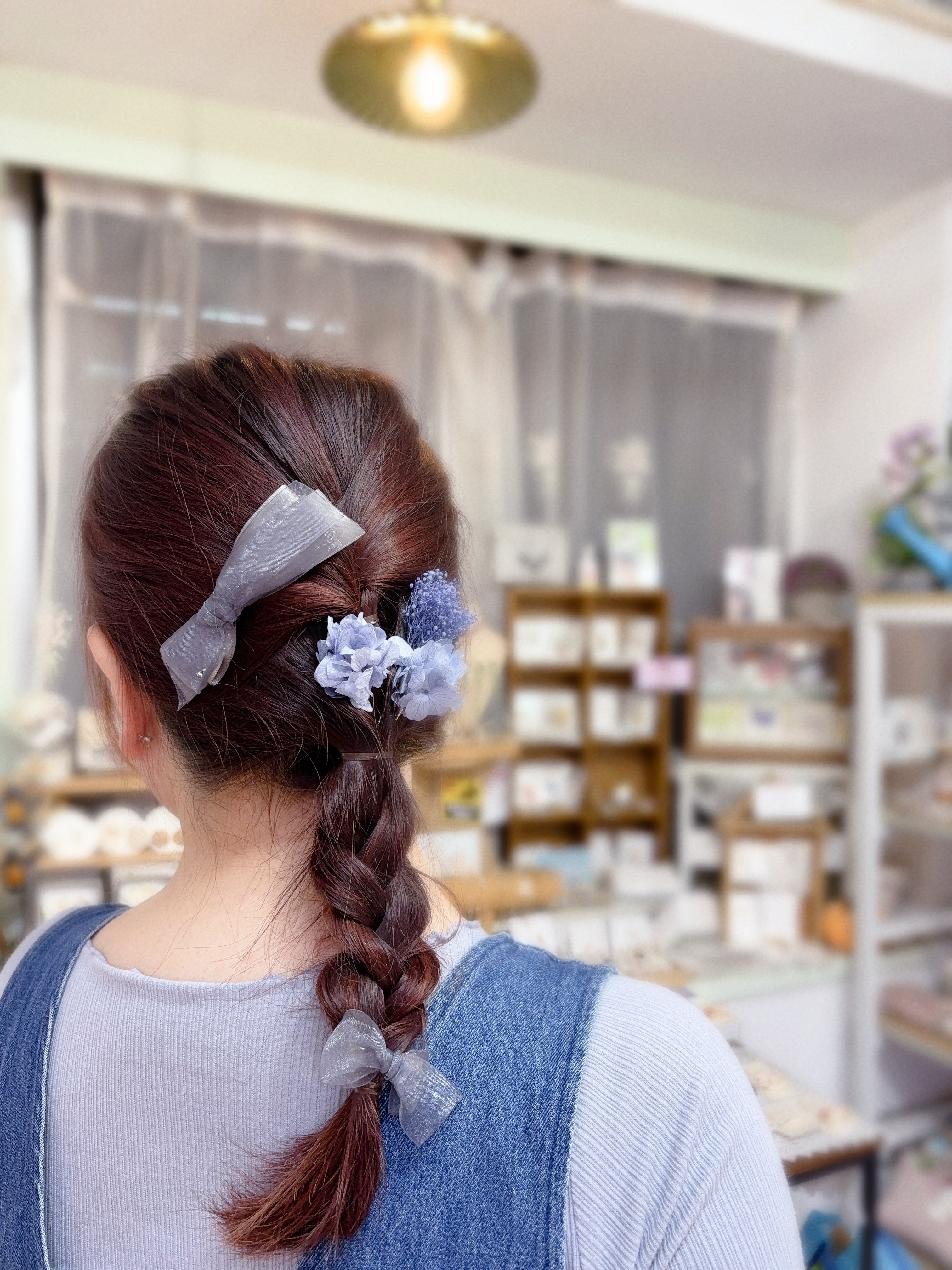 乾花蝴蝶結髮飾SET