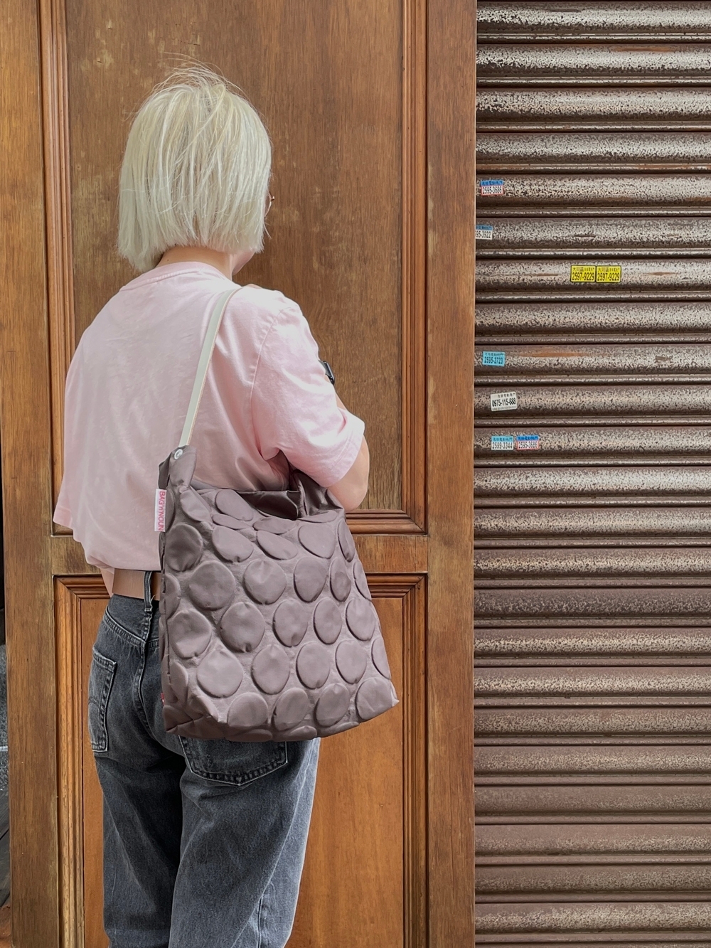 Bag'n'Noun 圓點包 S號 - 咖啡 (70020740BROWN)