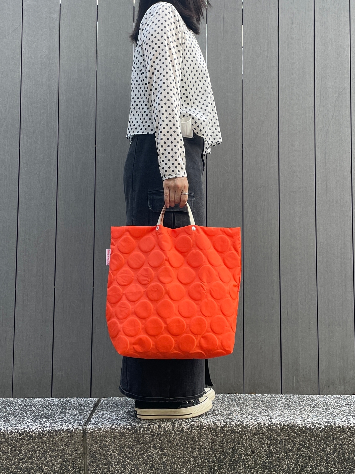 Bag'n'Noun 圓點包 M號 - 橘 (70020726ORANGE)