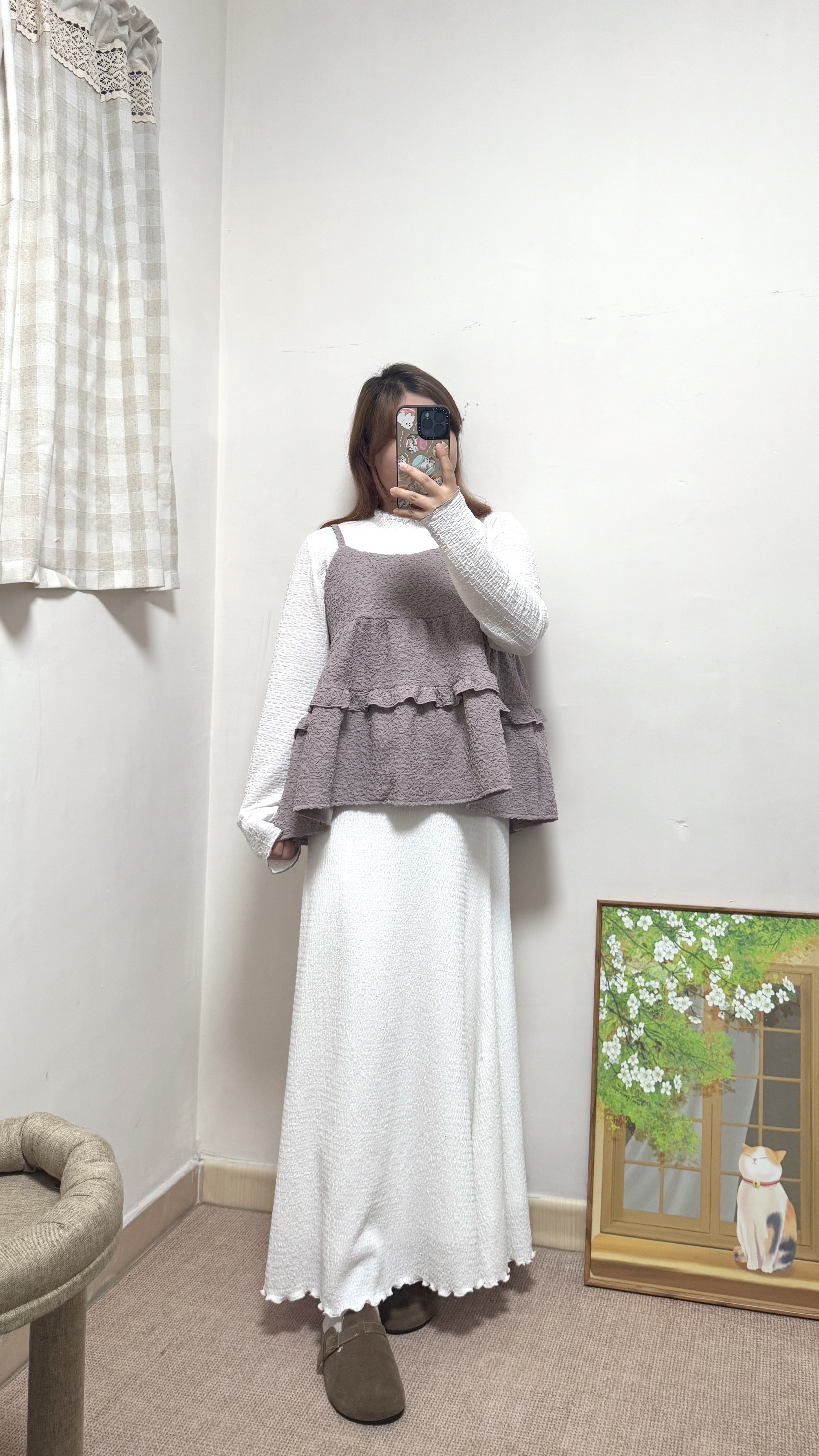 靚色！Ruffle立體綁帶外搭