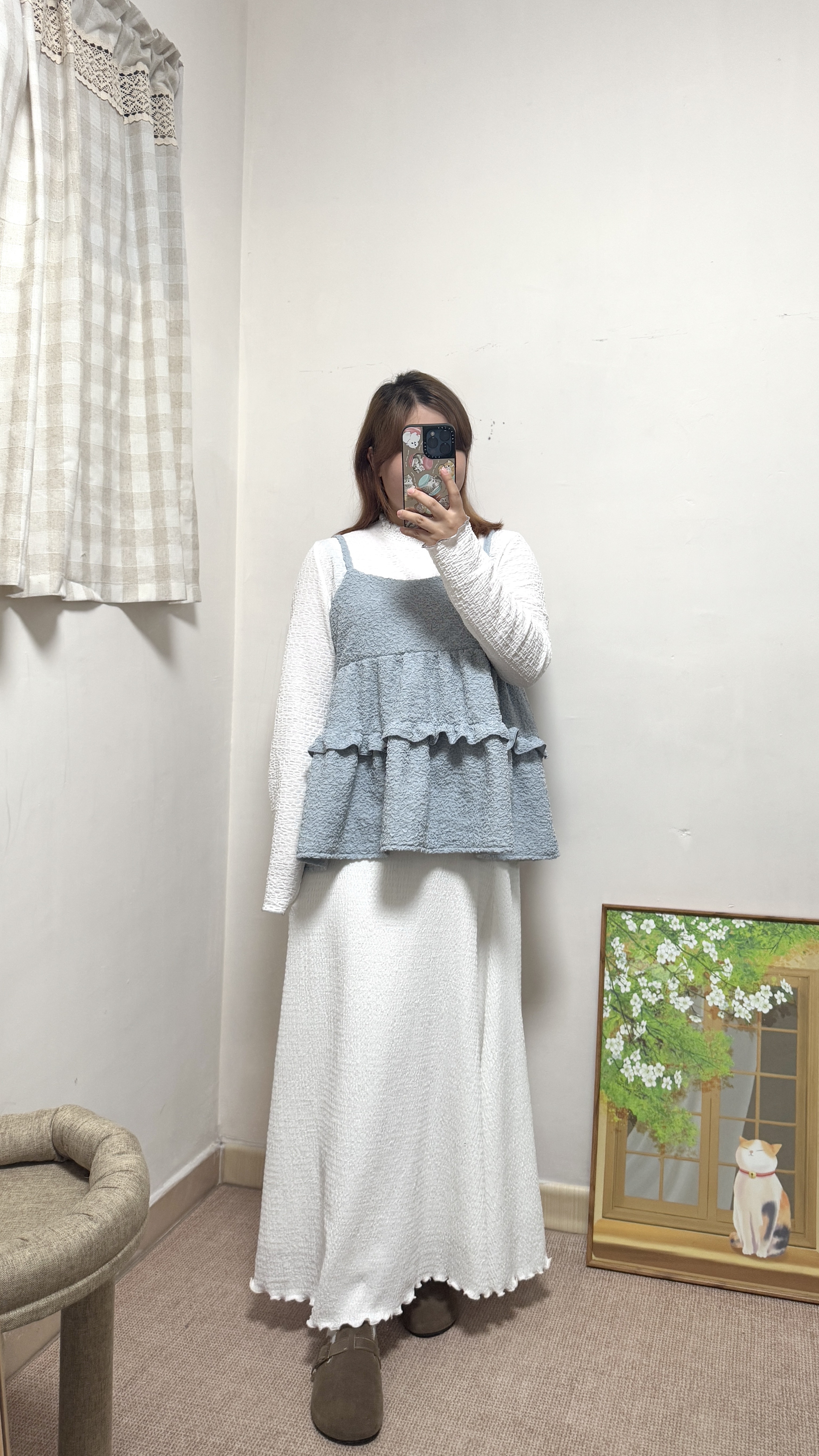 靚色！Ruffle立體綁帶外搭