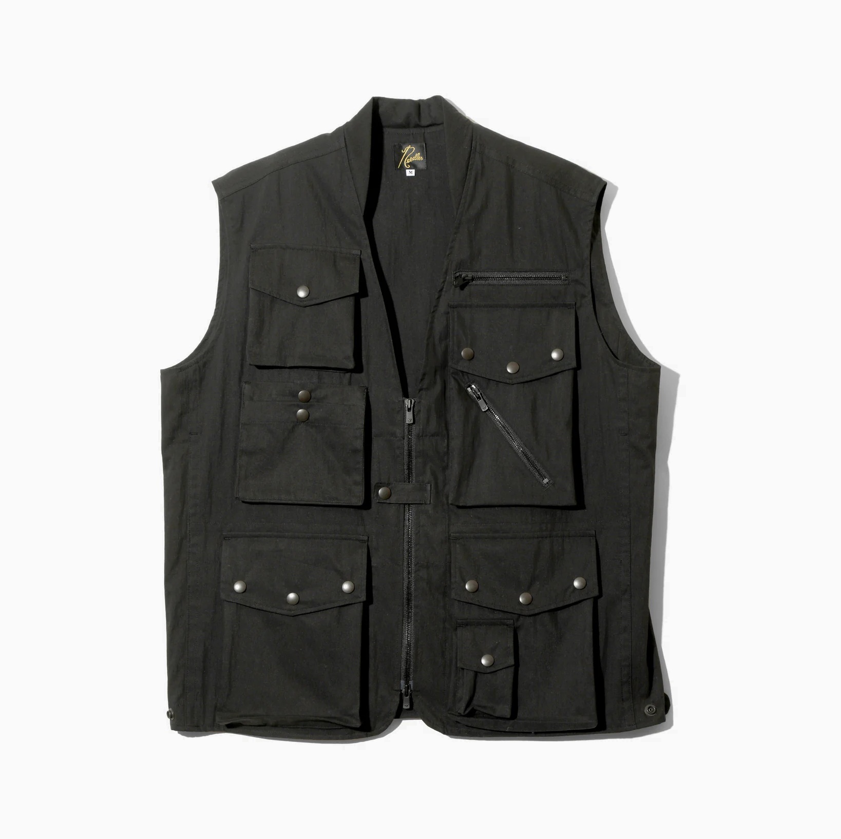 NEEDLES FIELD VEST C/N OXFORD CLOTH - BLACK PRE ORDER ITEM (預訂中)