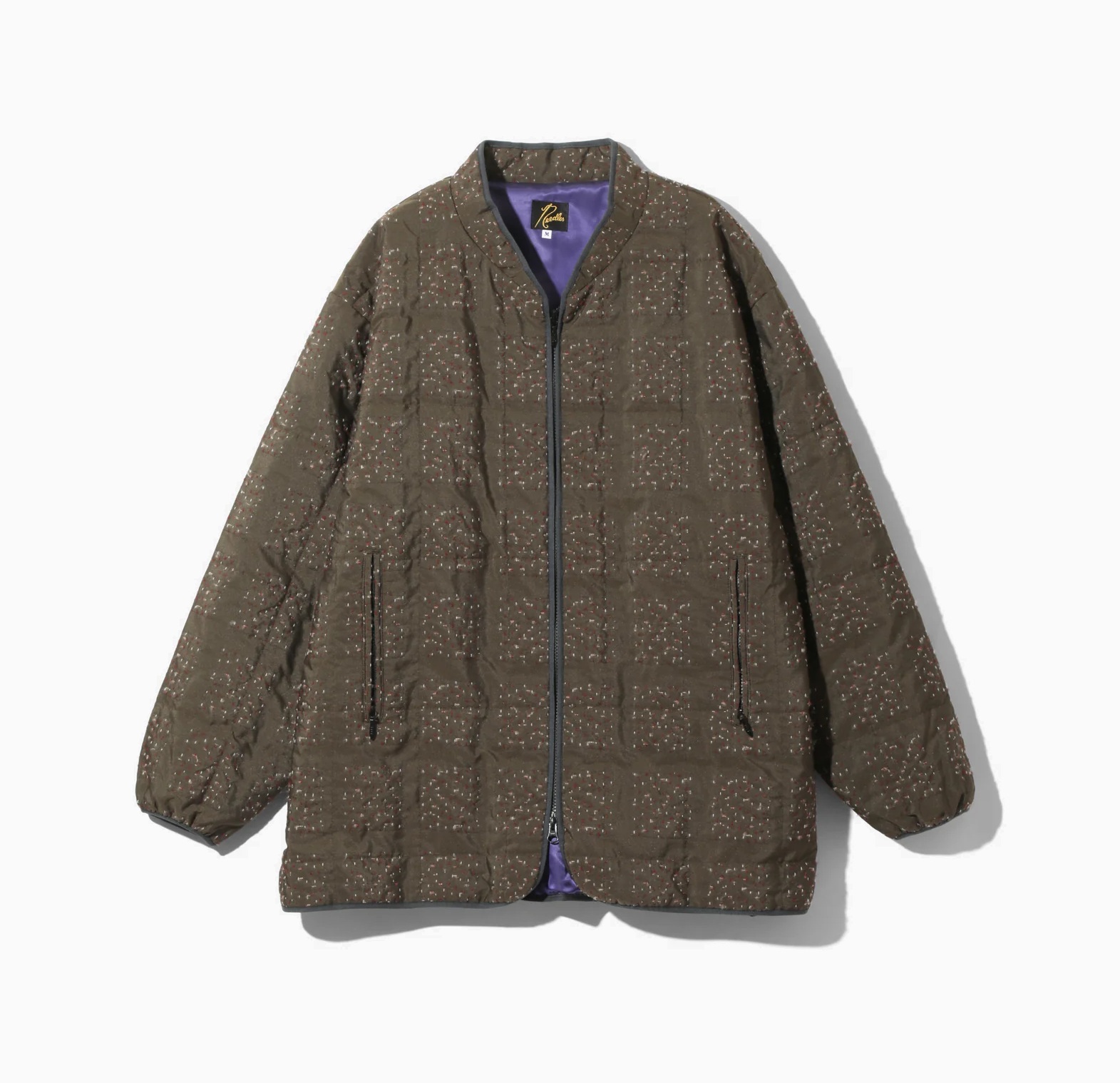 NEEDLES PIPING QUILT JACKET SQUARE DOUBLE CUT JACQUARD - PRE ORDER ITEM (預訂中)