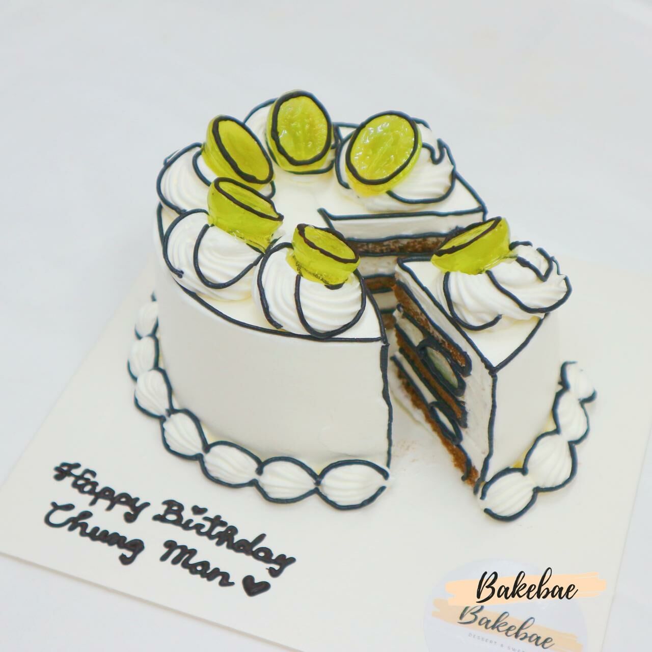 [Bakebae] 韓式2D漫畫風蛋糕 - 4吋